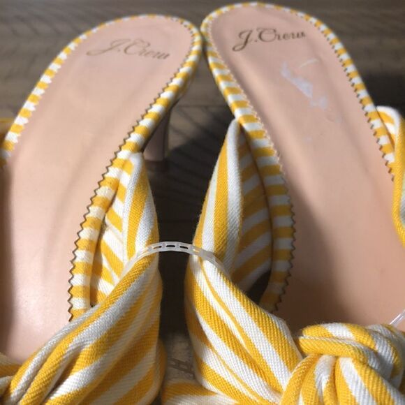 NWOT J Crew Classic Beach 🏖 Umbrella Striped Kitten Heels. 2” heel. Size 9. - Picture 6 of 11